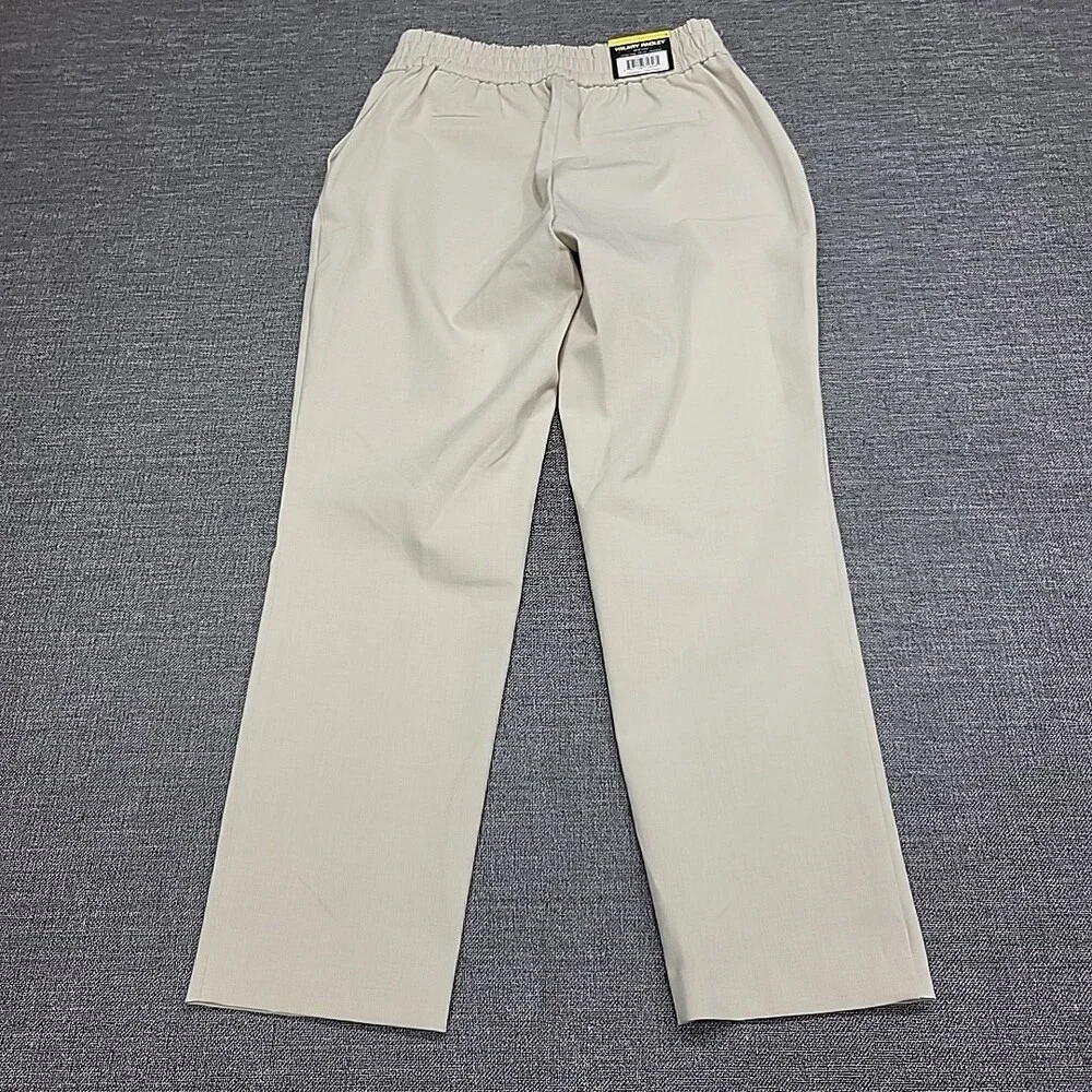 Hilary Radley Womens Pull On Ankle Pants with Pockets Small Size Light Sand - Picture 5 of 9